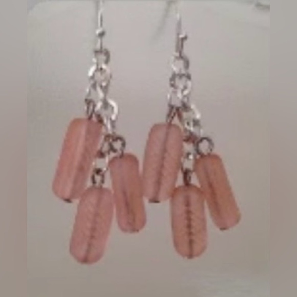 Genuine Seaglass earrings (one pair)